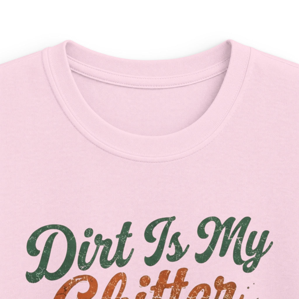 Kids Tee - "Dirt Is My Glitter" Youth Cross Country Running Shirt