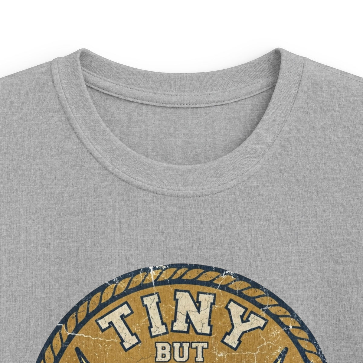 Tiny But Tough Kids Tee — Kettlebell Retro Fitness Shirt