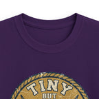 Tiny But Tough Kids Tee — Kettlebell Retro Fitness Shirt