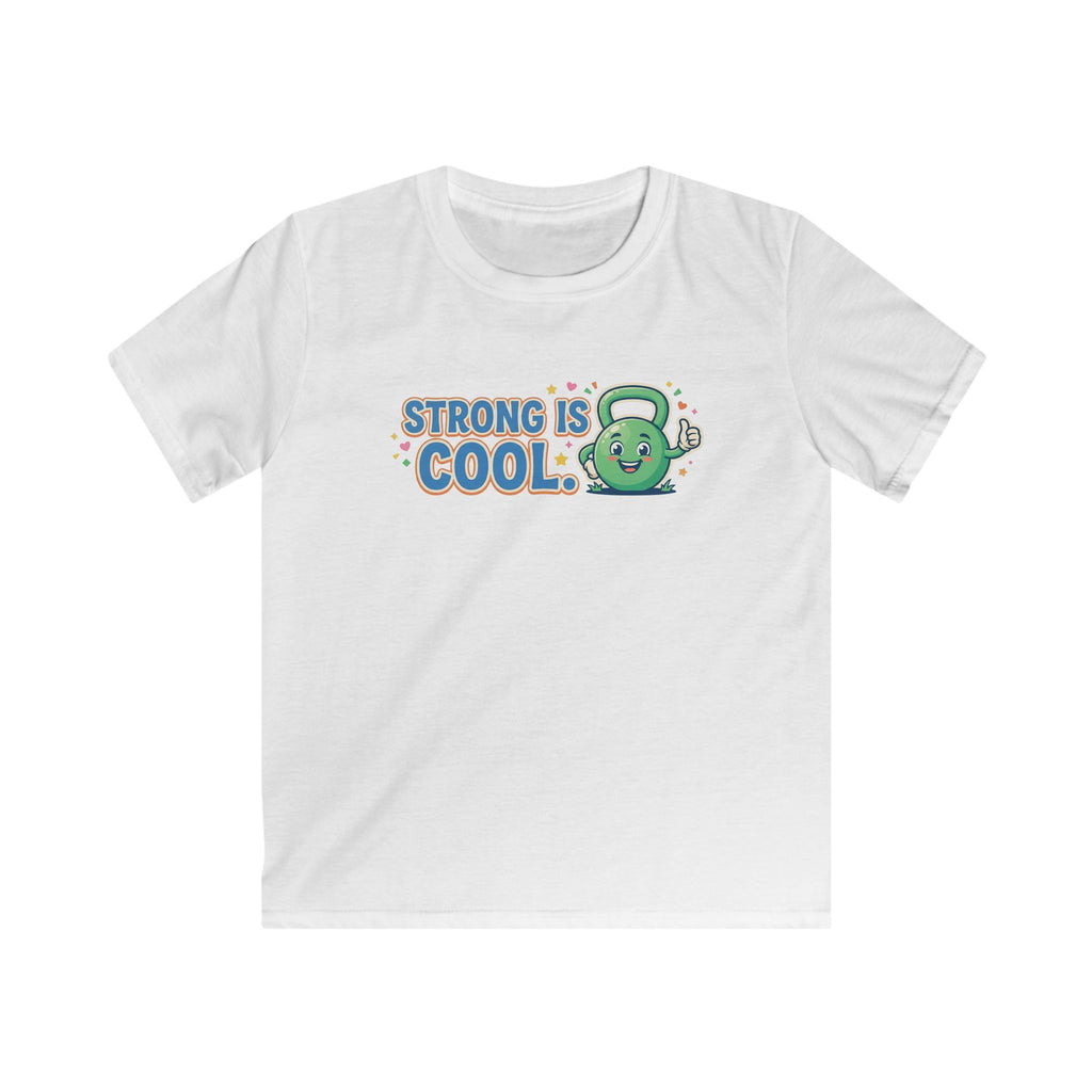 Kids Tee - "Strong Is Cool" Kettlebell Fitness Shirt for Boys & Girls