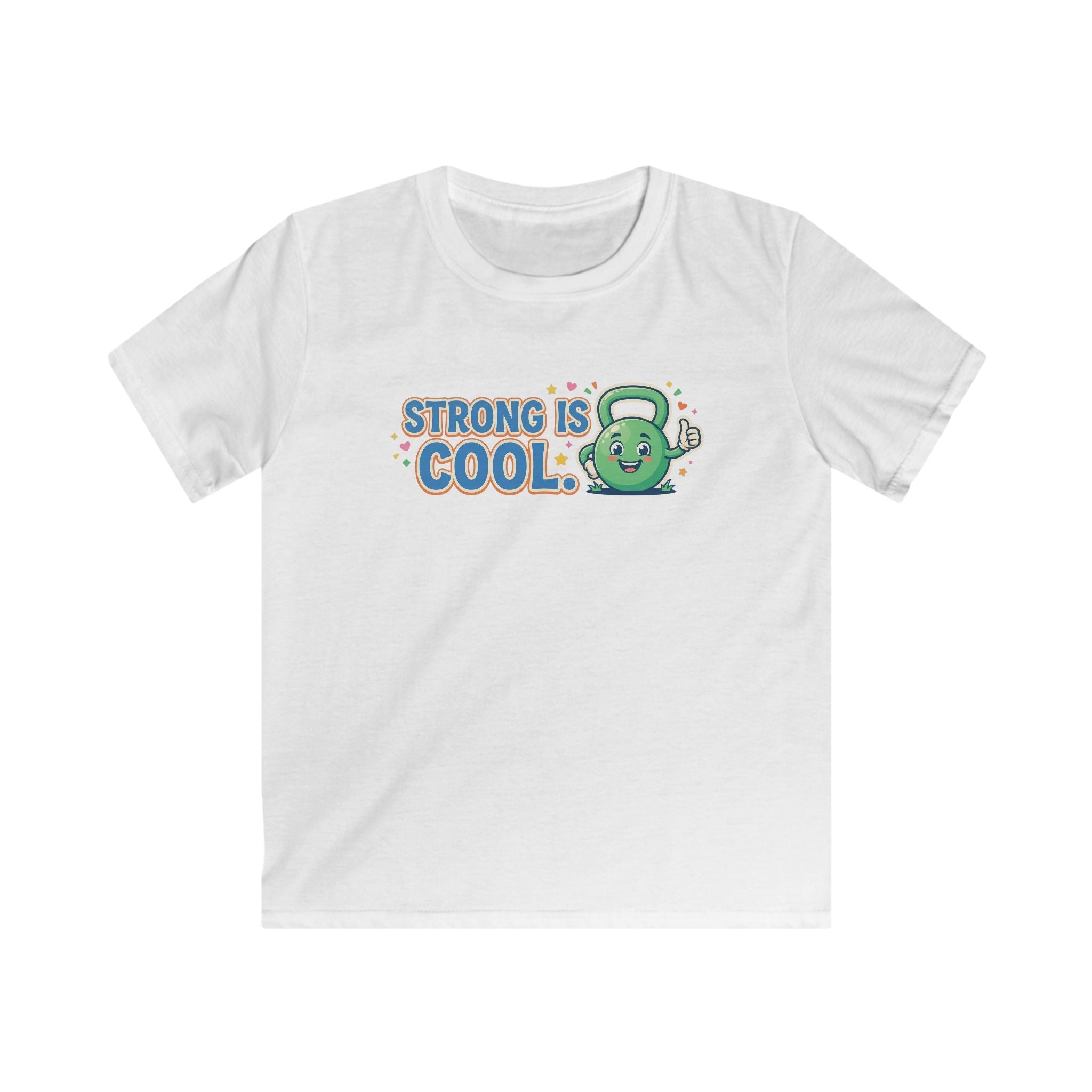 Kids Tee - "Strong Is Cool" Kettlebell Fitness Shirt for Boys & Girls