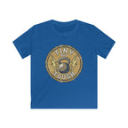 Tiny But Tough Kids Tee — Kettlebell Retro Fitness Shirt