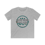 Kids Tee — “Move More. Smile More.” Inspirational Activewear