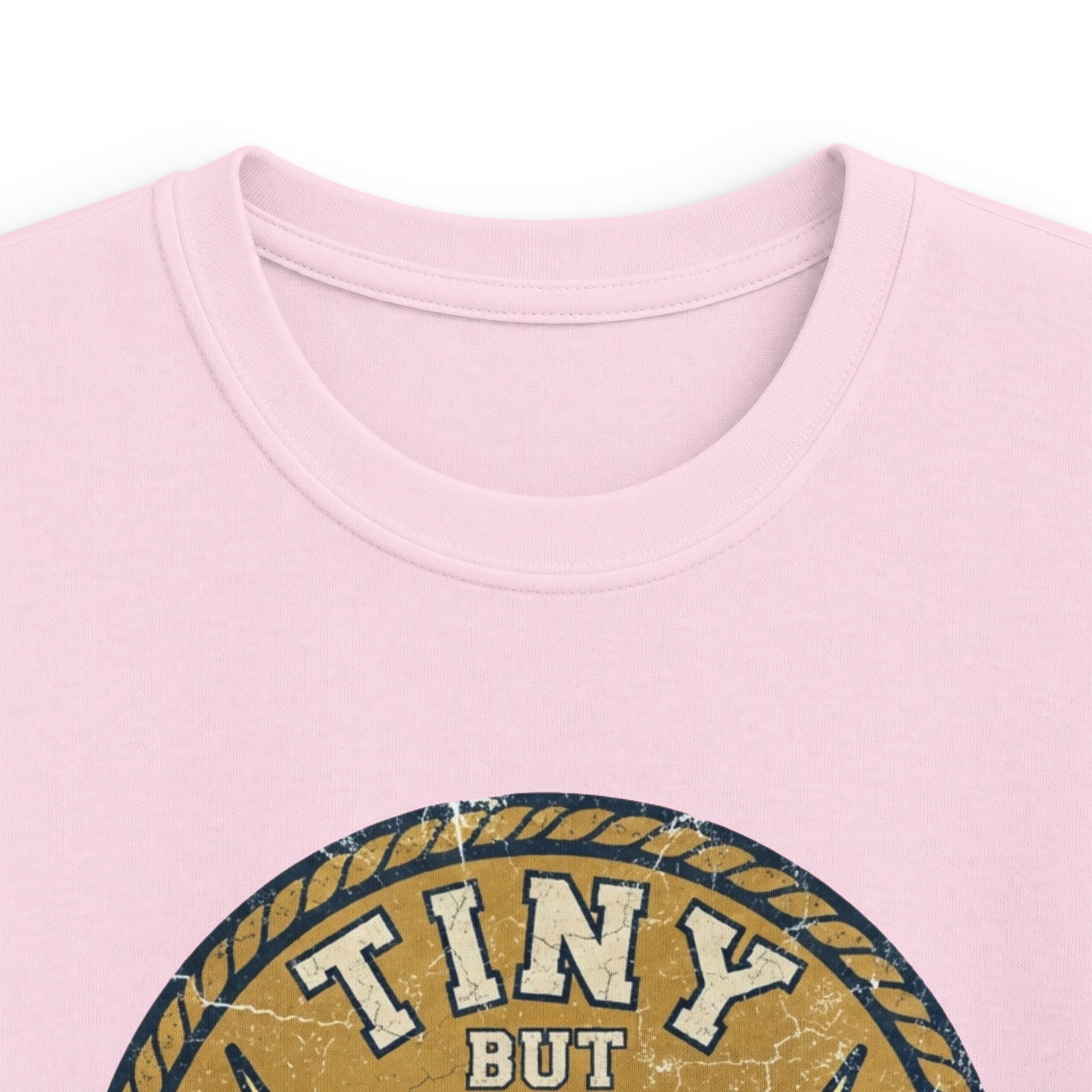 Tiny But Tough Kids Tee — Kettlebell Retro Fitness Shirt