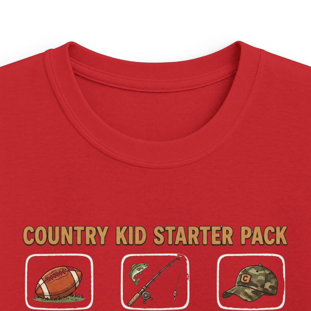 Kids Tee — "Country Kid Starter Pack" Graphic T-Shirt