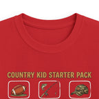 Kids Tee — "Country Kid Starter Pack" Graphic T-Shirt