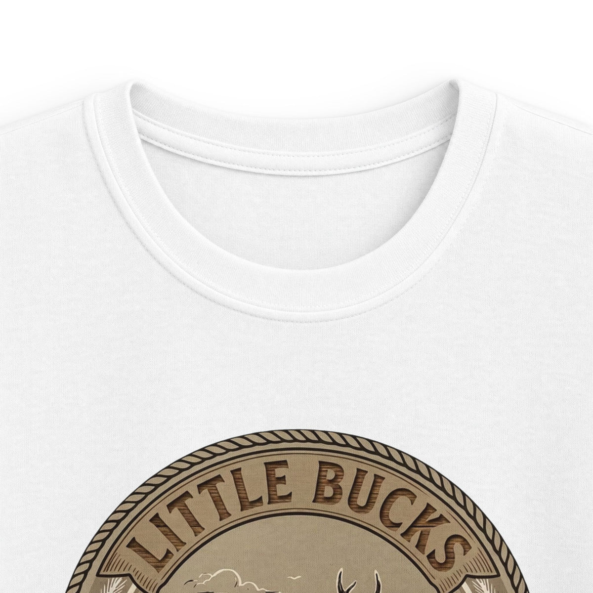 Kids Tee — "Little Bucks Hunting Co." Vintage Deer Graphic