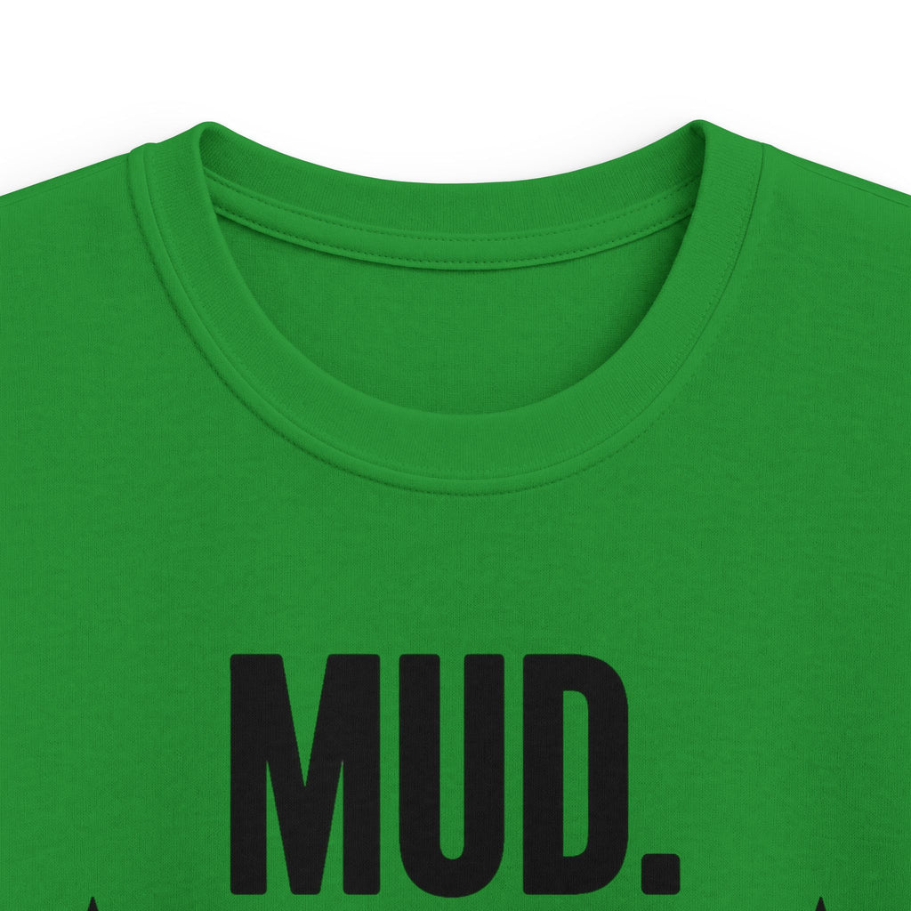 Kids Tee — "Mud. Sweat. Medals." Running Club Youth Shirt