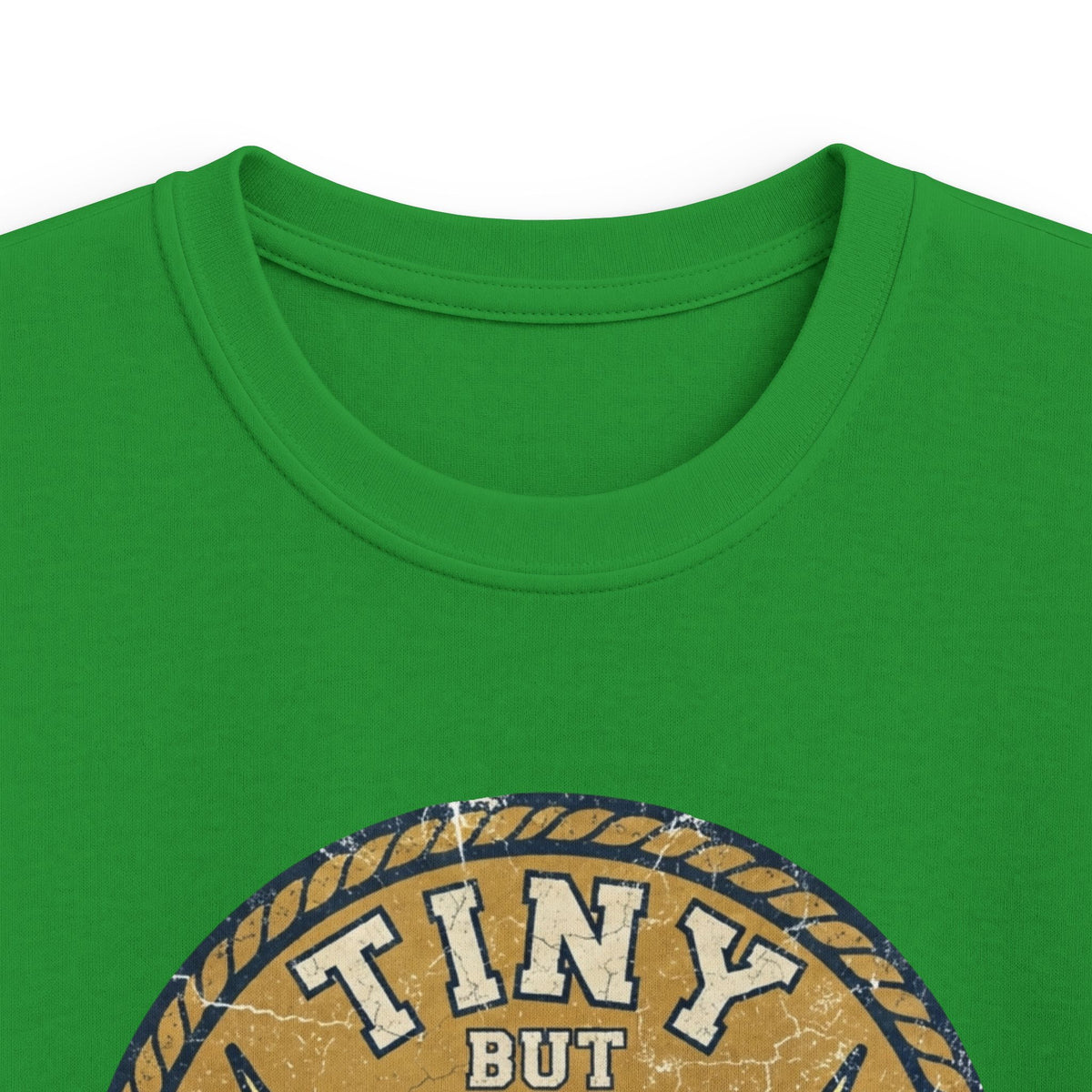 Tiny But Tough Kids Tee — Kettlebell Retro Fitness Shirt