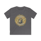 Tiny But Tough Kids Tee — Kettlebell Retro Fitness Shirt