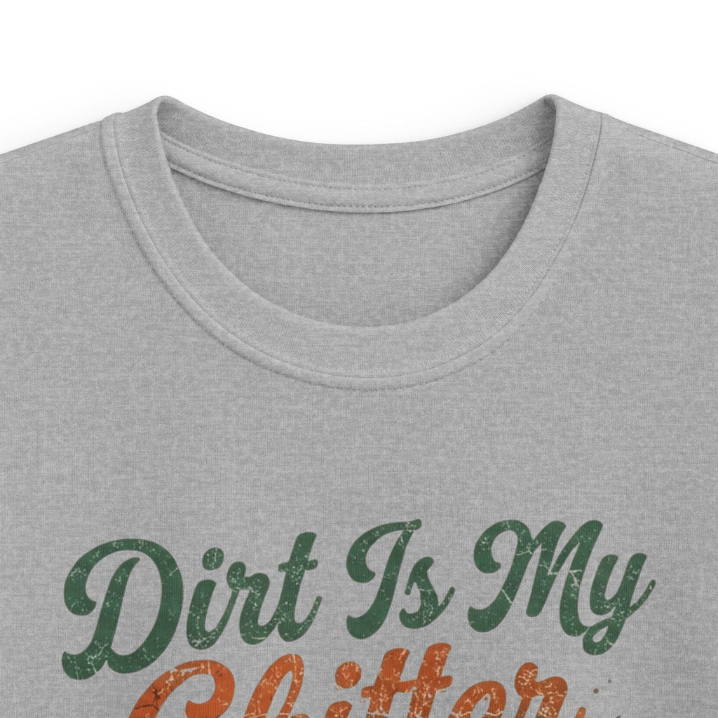 Kids Tee - "Dirt Is My Glitter" Youth Cross Country Running Shirt