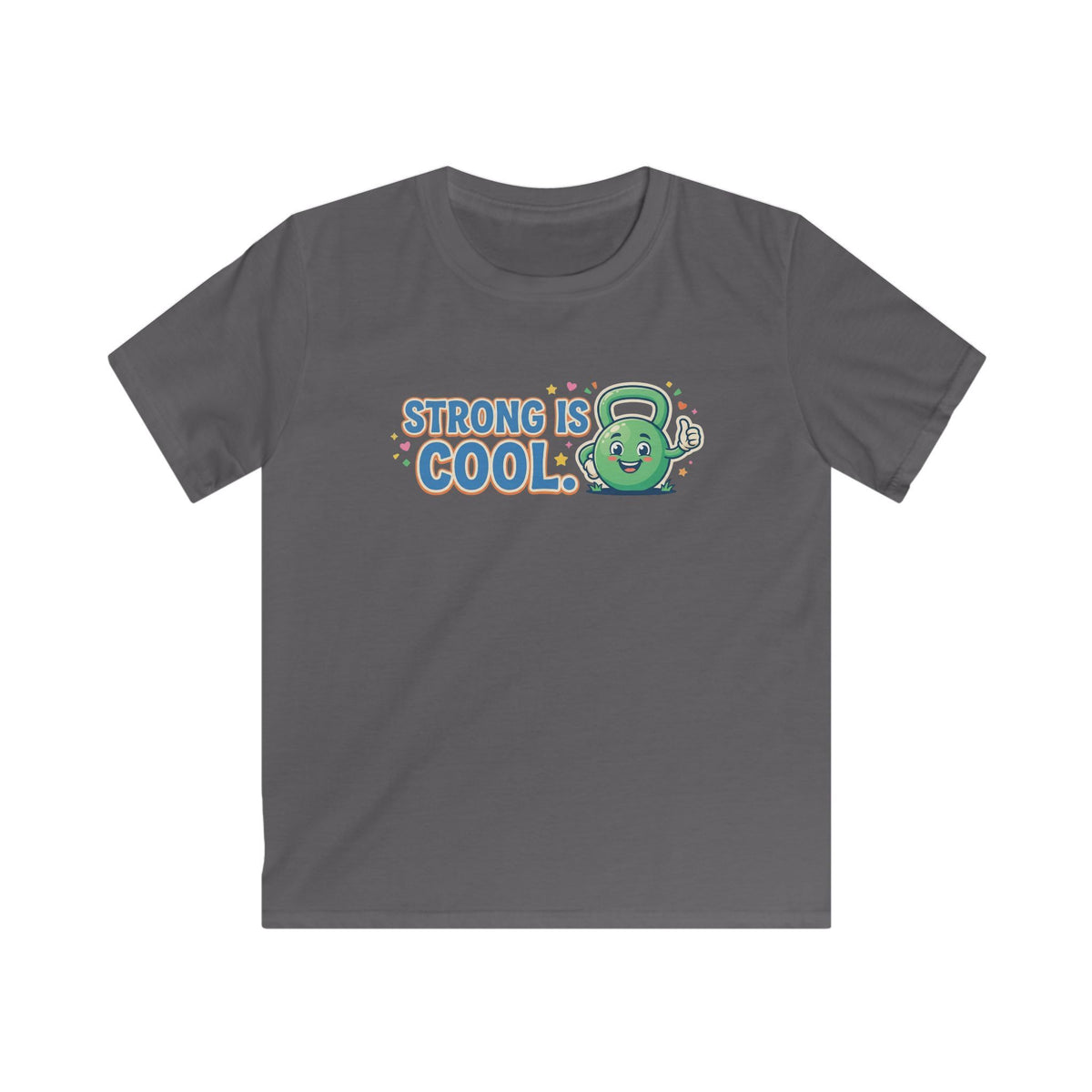 Kids Tee - "Strong Is Cool" Kettlebell Fitness Shirt for Boys & Girls