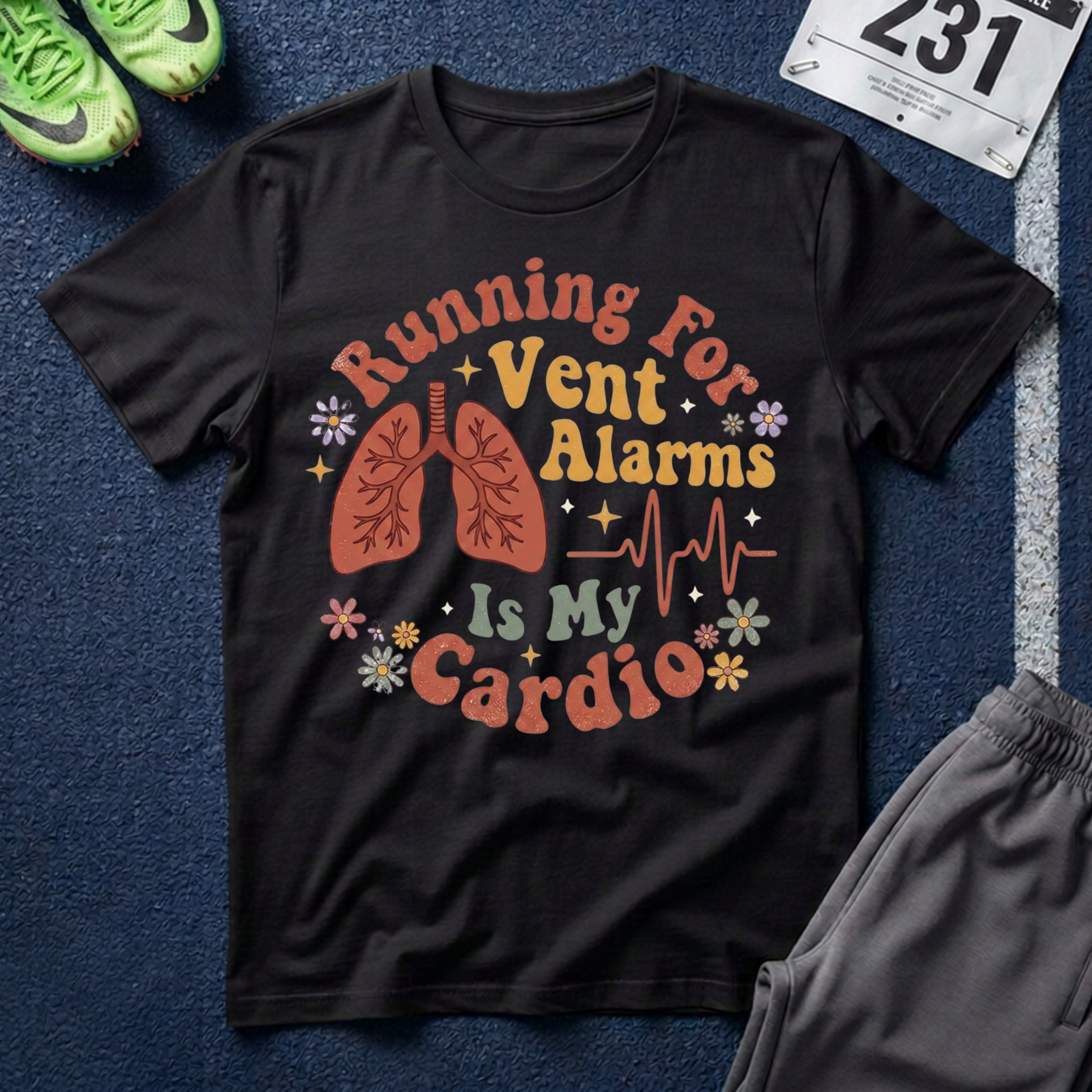Running for Vent Alarms T-Shirt - Cardio Tee