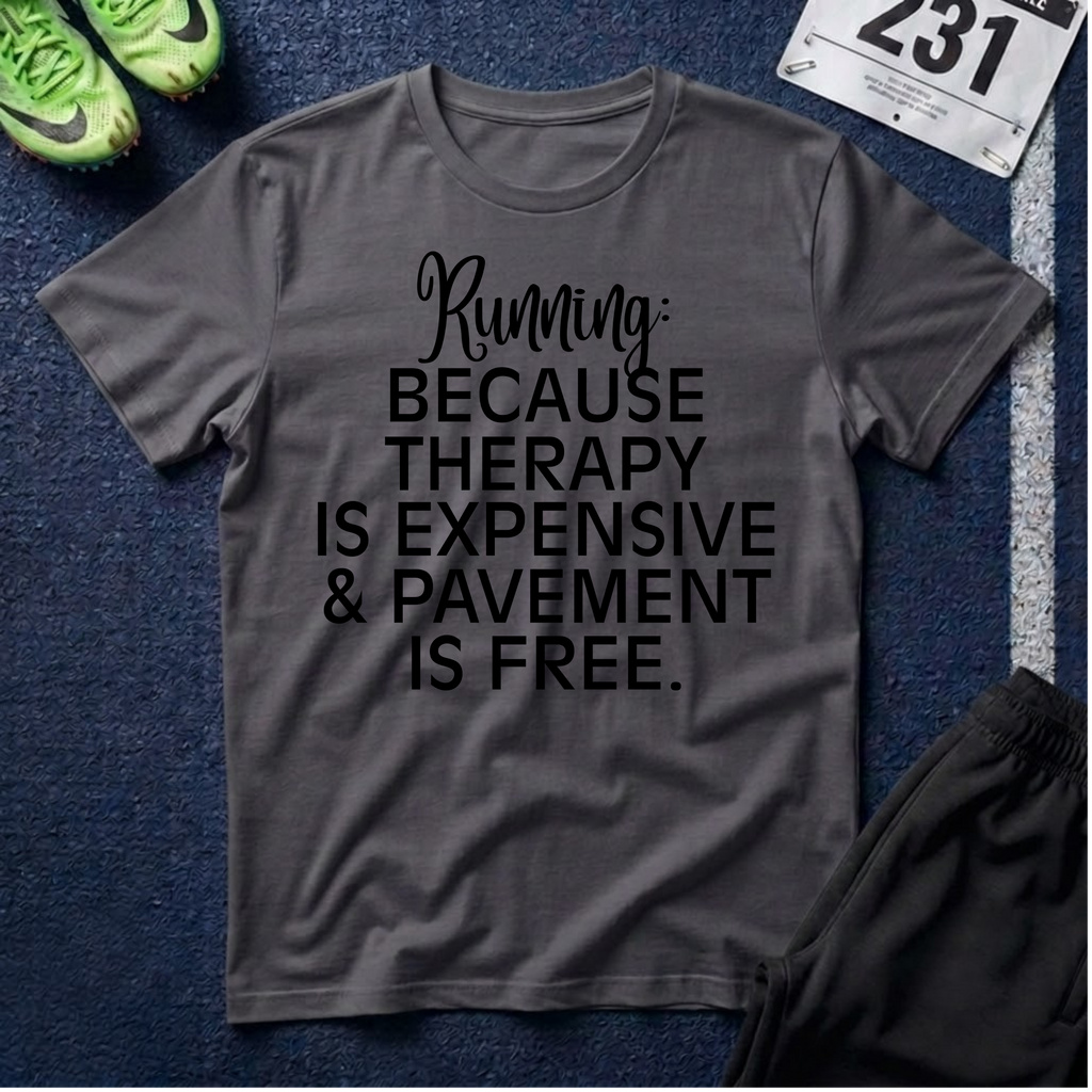 Running: Because Therapy Is Expensive T-Shirt