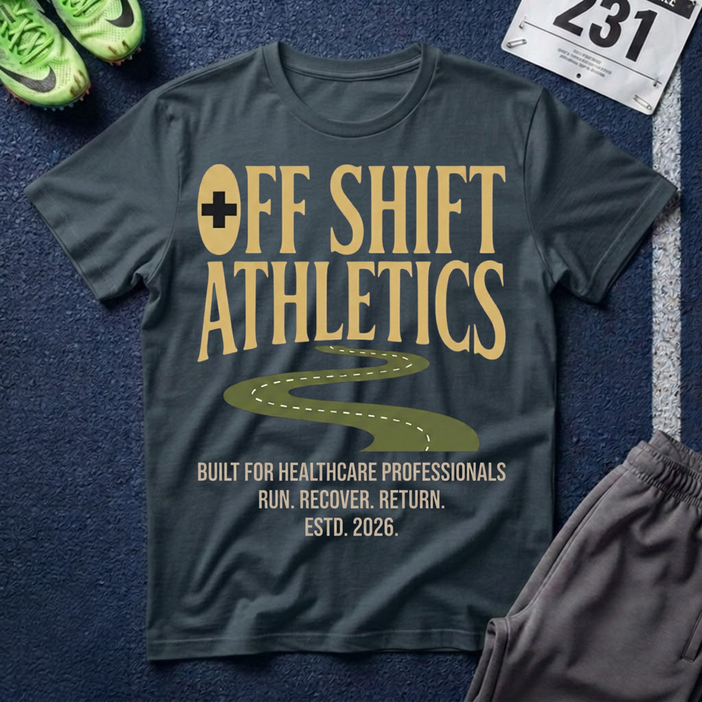 Off Shift Athletics T-Shirt — Nurse & Healthcare Worker Rest Day Tee