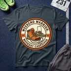 Weekend Warrior T-Shirt — Hiking Boots Retro Outdoor Adventure Tee