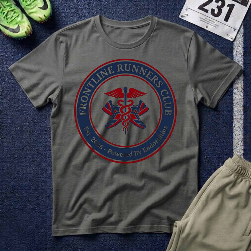 Frontline Runners Club T-Shirt — Medical Run Crew Shirt