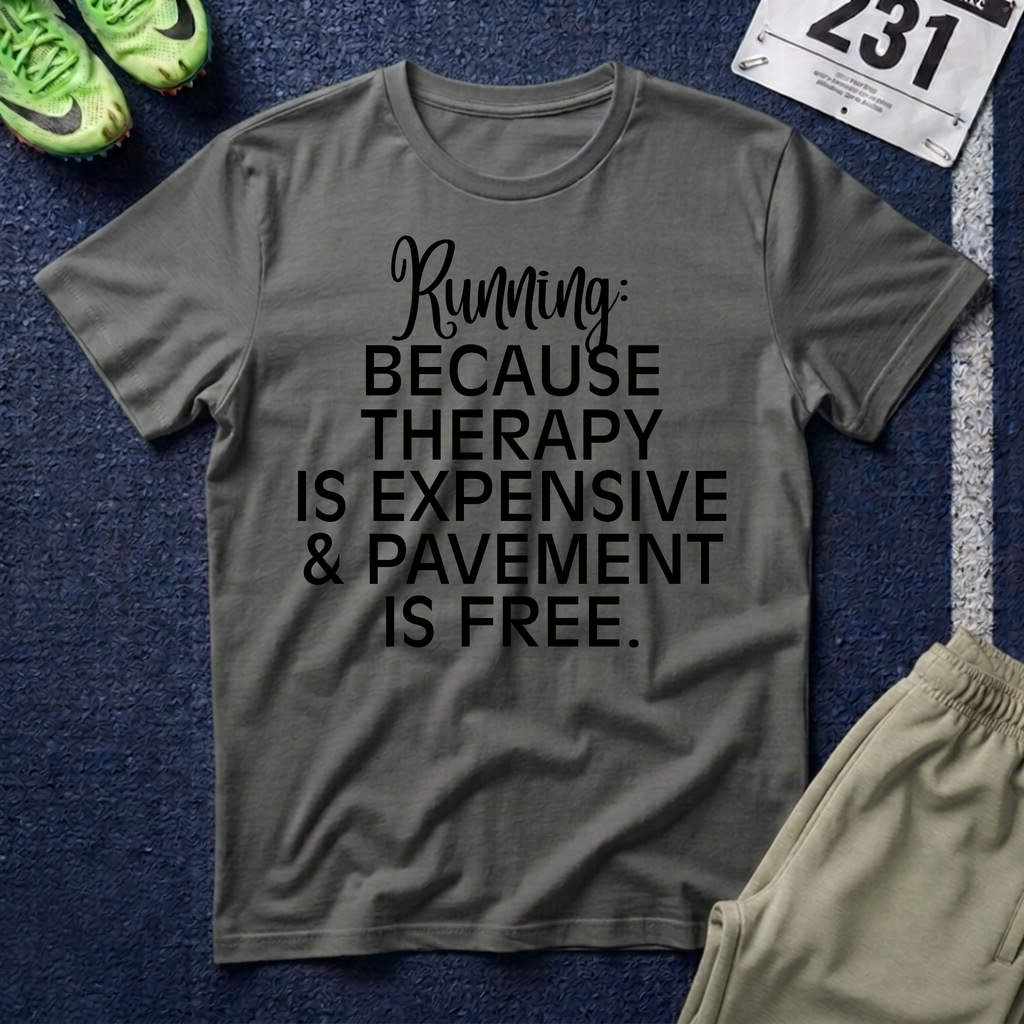 Running: Because Therapy Is Expensive T-Shirt