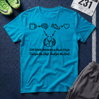 Athletic Nurse T-Shirt — Coffee, Running & Caring Medical Tee