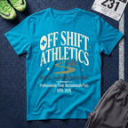 Off Shift Athletics T-Shirt — Comfortable Tee for Healthcare Workers & Night Shift Crew