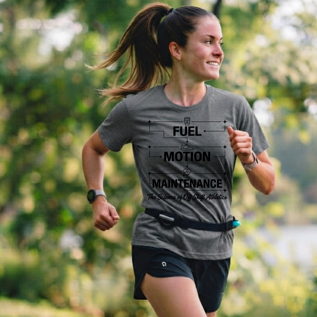 Fuel Motion Maintenance T-Shirt – Fitness Coffee & Running Motivational Tee