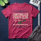 Controlled Chaos Club T-Shirt — Off Shift Athletics Run Club Graphic Tee