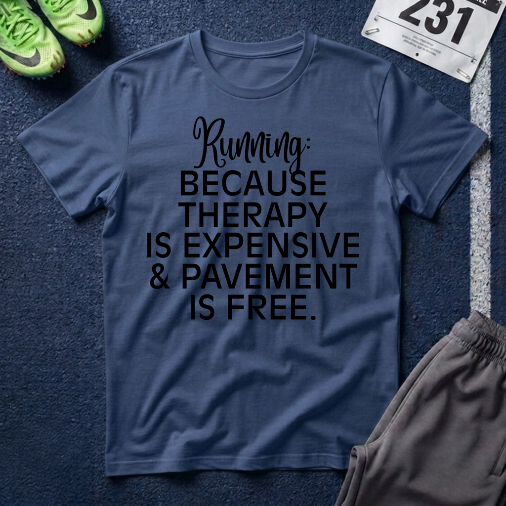 Running: Because Therapy Is Expensive T-Shirt
