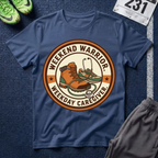 Weekend Warrior T-Shirt — Hiking Boots Retro Outdoor Adventure Tee