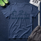 Built on Caffeine & Cardio T-Shirt — 12-Hour Shift Survivor