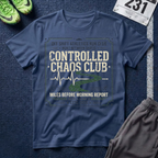 Controlled Chaos Club T-Shirt — Off Shift Athletics Run Club Graphic Tee