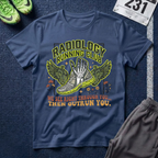 Radiology Running Club T-Shirt — "We See Right Through You" Radiologic Tech Tee