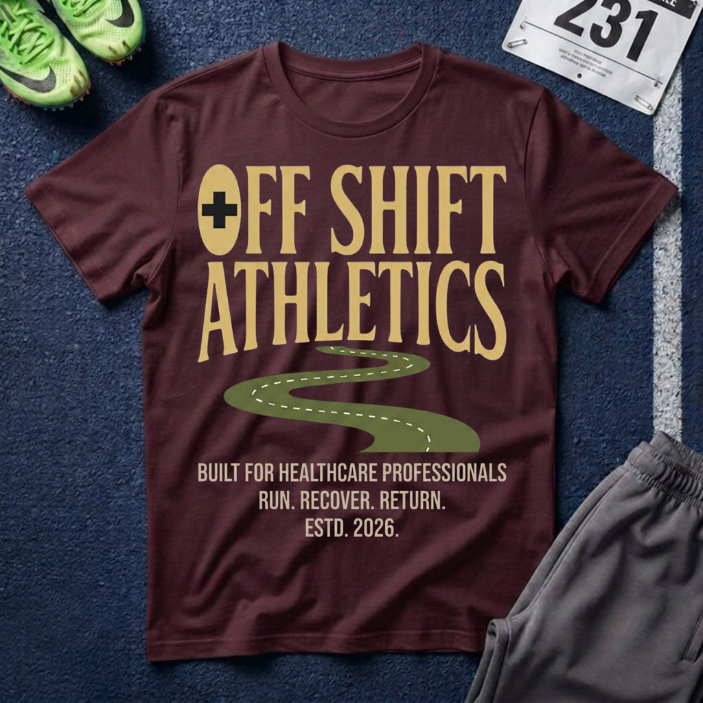 Off Shift Athletics T-Shirt — Nurse & Healthcare Worker Rest Day Tee