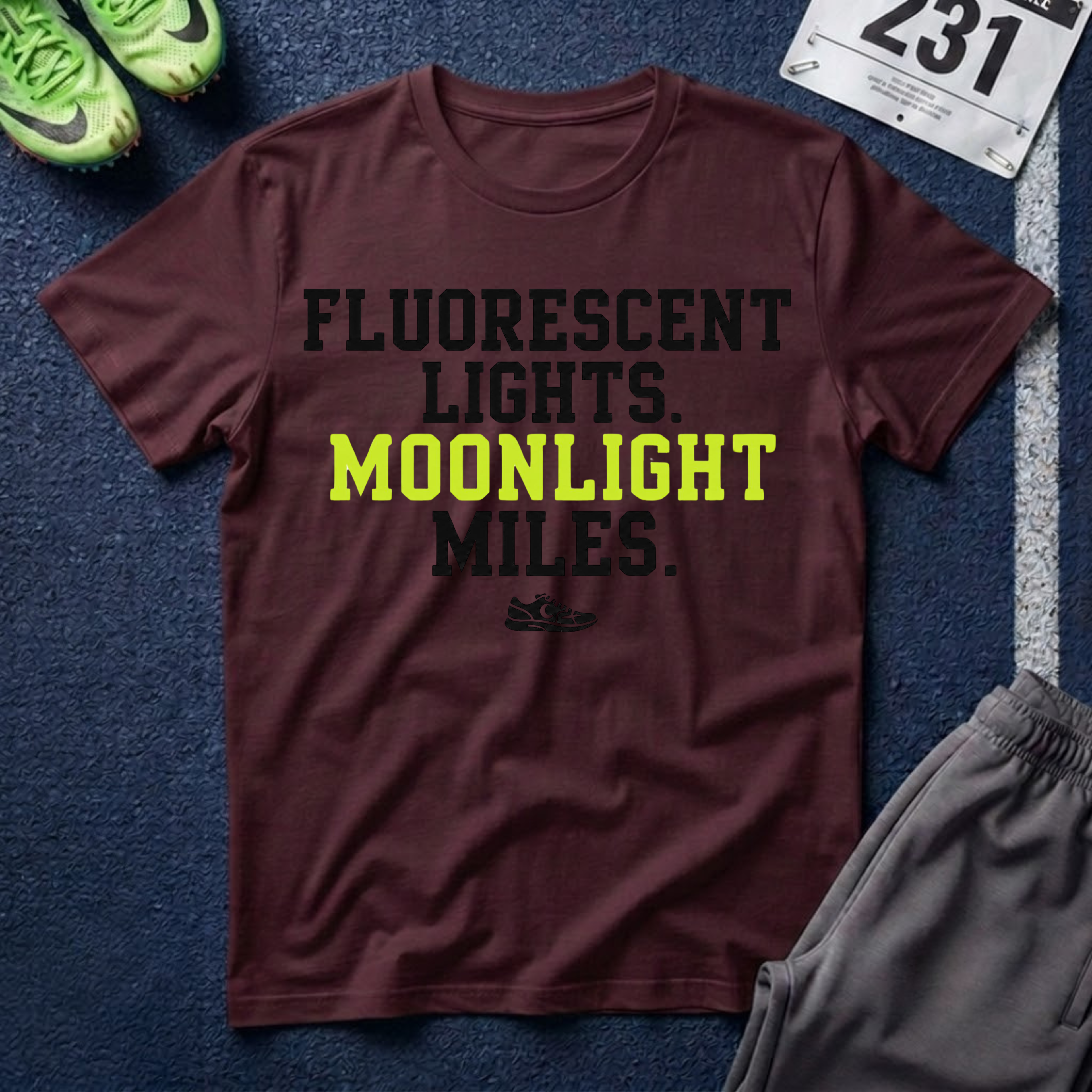 Fluorescent Lights. Moonlight Miles. T‑Shirt