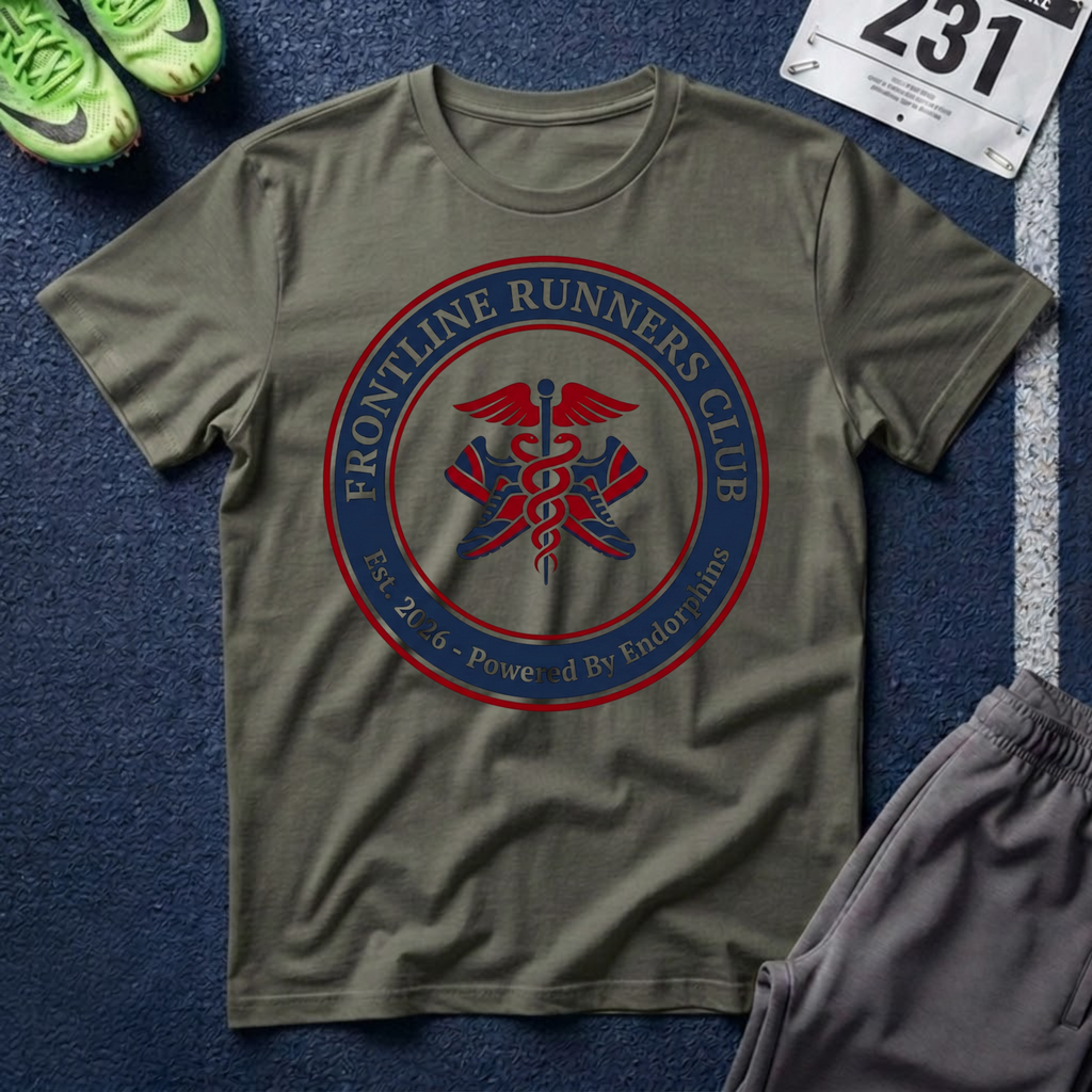 Frontline Runners Club T-Shirt — Medical Run Crew Shirt