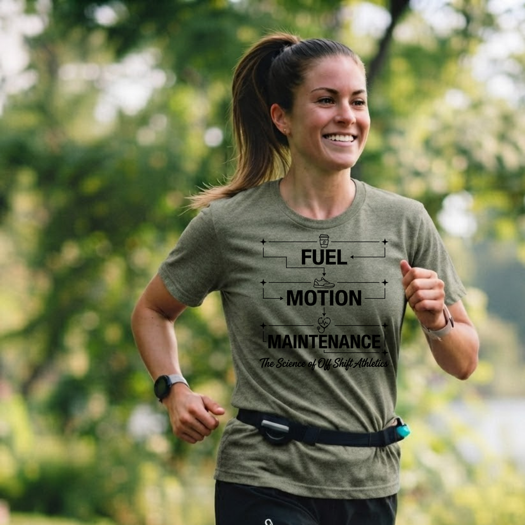 Fuel Motion Maintenance T-Shirt – Fitness Coffee & Running Motivational Tee