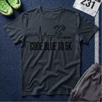Running Healthcare Emergency T‑Shirt — "From Code Blue to 5K"