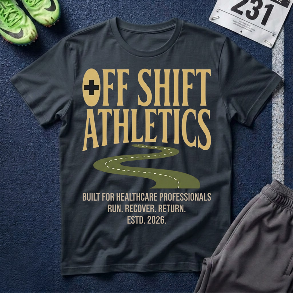 Off Shift Athletics T-Shirt — Nurse & Healthcare Worker Rest Day Tee