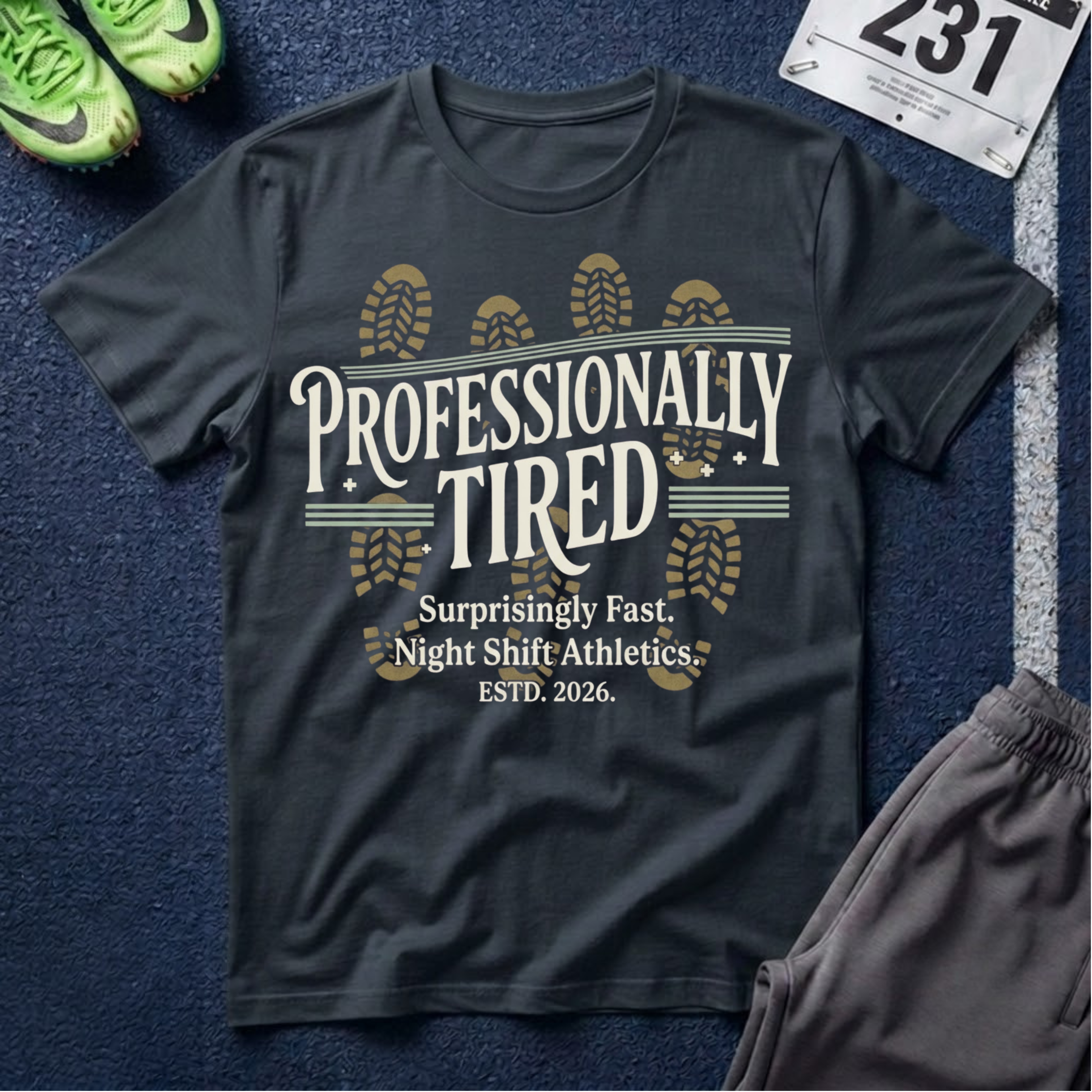 Professionally Tired T-Shirt - Off Shift Athletics