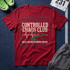 Controlled Chaos Club T-Shirt — Off Shift Athletics Run Club Graphic Tee