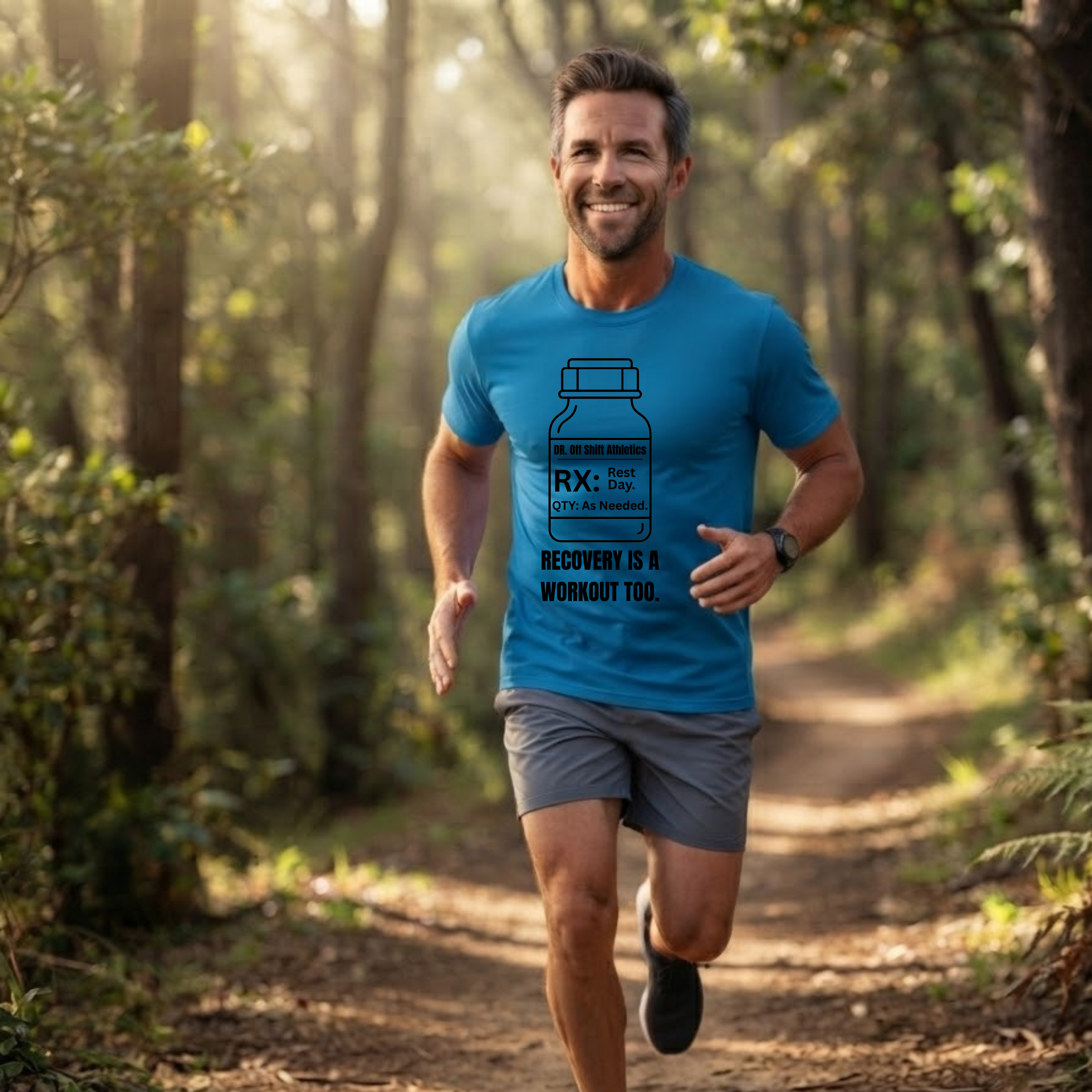 T-Shirt — "RX: Rest Day" Recovery Prescription Tee