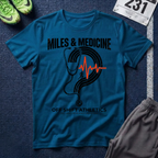 Stethoscope Track T‑Shirt — Miles & Medicine