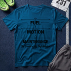 Fuel Motion Maintenance T-Shirt – Fitness Coffee & Running Motivational Tee