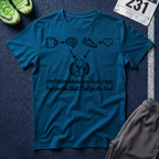 Athletic Nurse T-Shirt — Coffee, Running & Caring Medical Tee