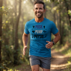Push. Pump. Physio. T-Shirt — Physical Therapy Tee