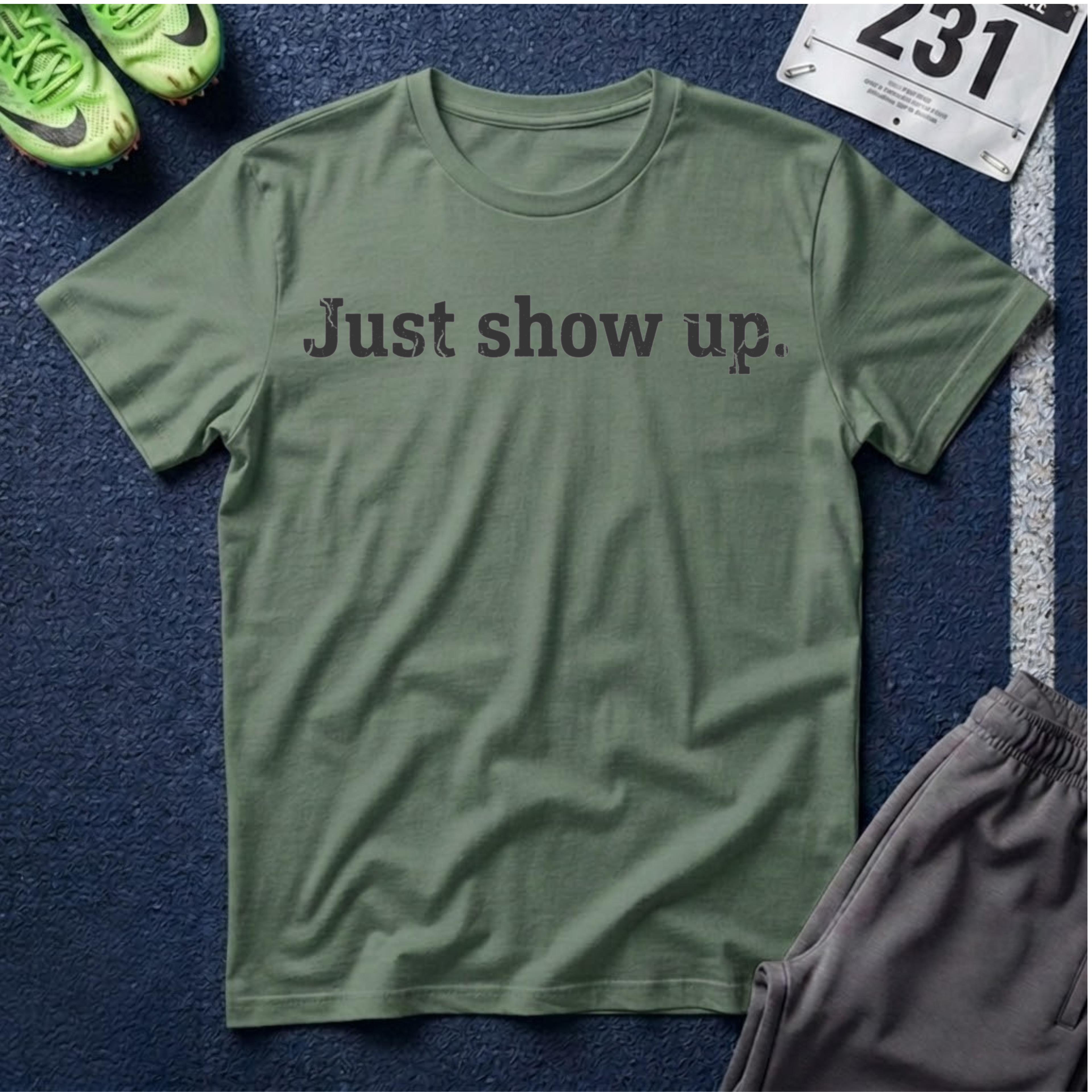 Just Show Up T-Shirt — Motivational Tee