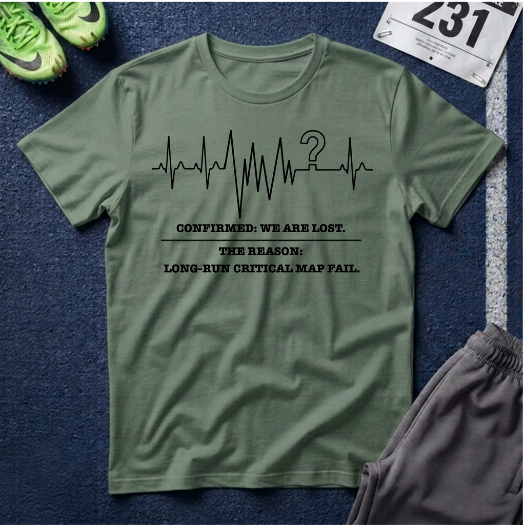 Lost on the Map T-Shirt — “CONFIRMED: WE ARE LOST."