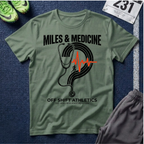 Stethoscope Track T‑Shirt — Miles & Medicine