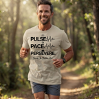 Pulse • Pace • Persevere T-Shirt — Motivational Running / Fitness Tee