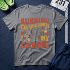 "Running For Call Lights Is My Cardio" T-Shirt - Nurse Stethoscope Retro Tee