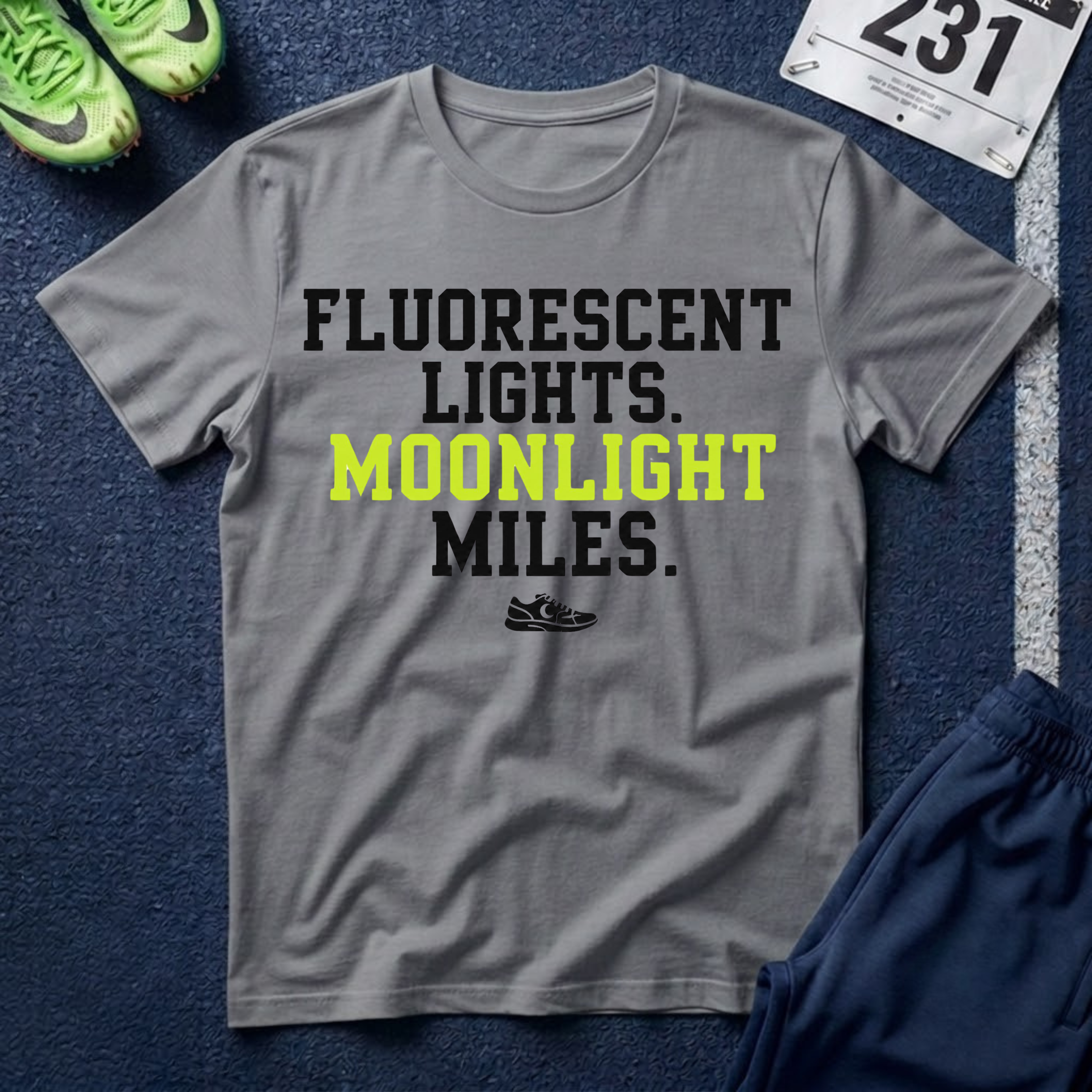 Fluorescent Lights. Moonlight Miles. T‑Shirt